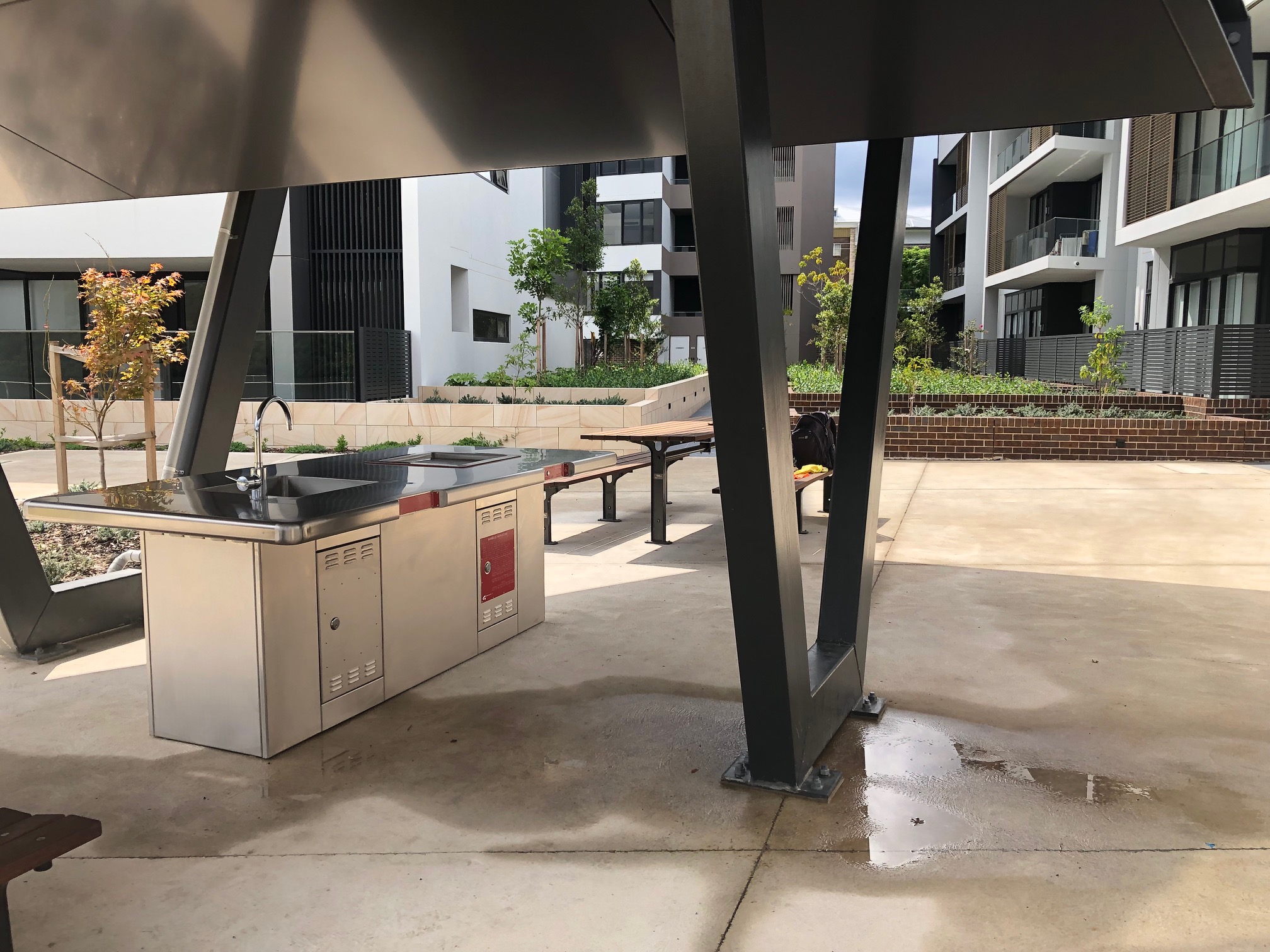 Equal Access BBQ with Sink by Greenplate at Mortlake NSW